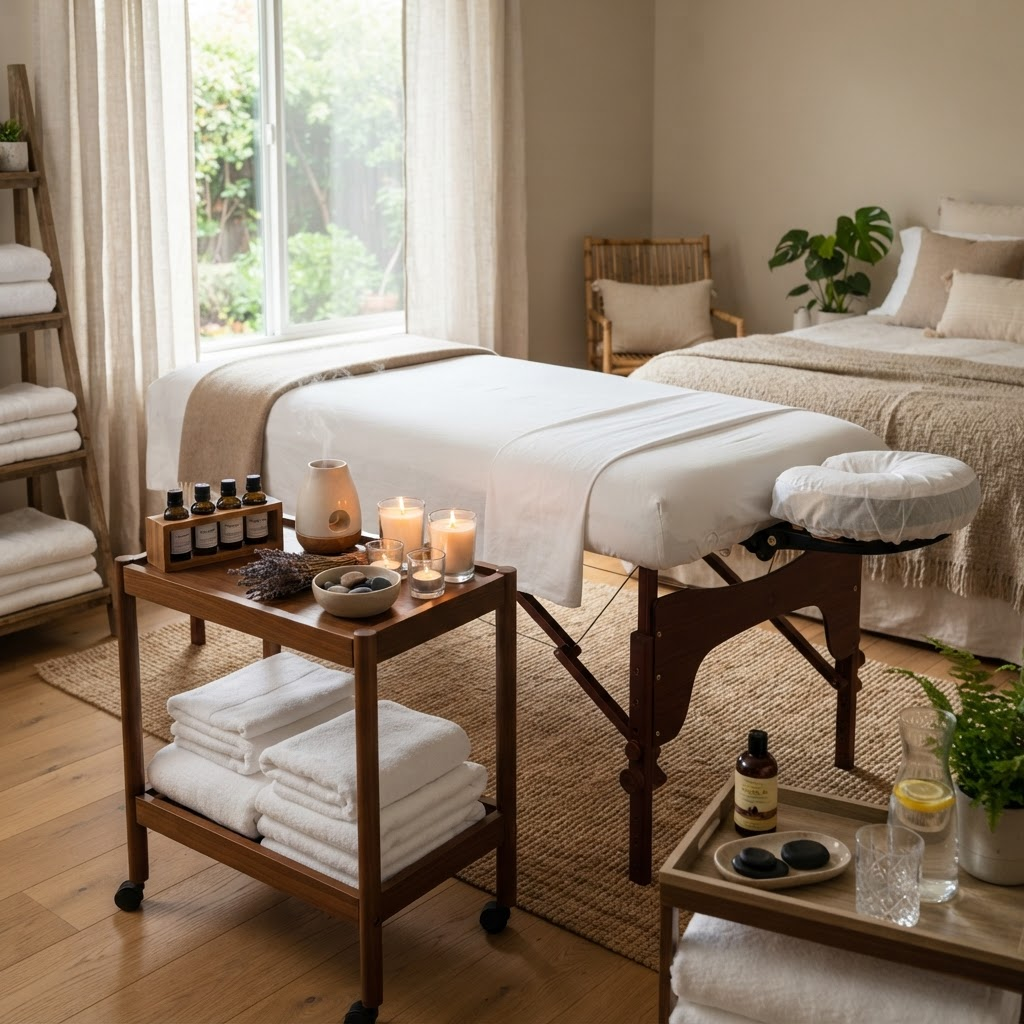 Premium home spa setup